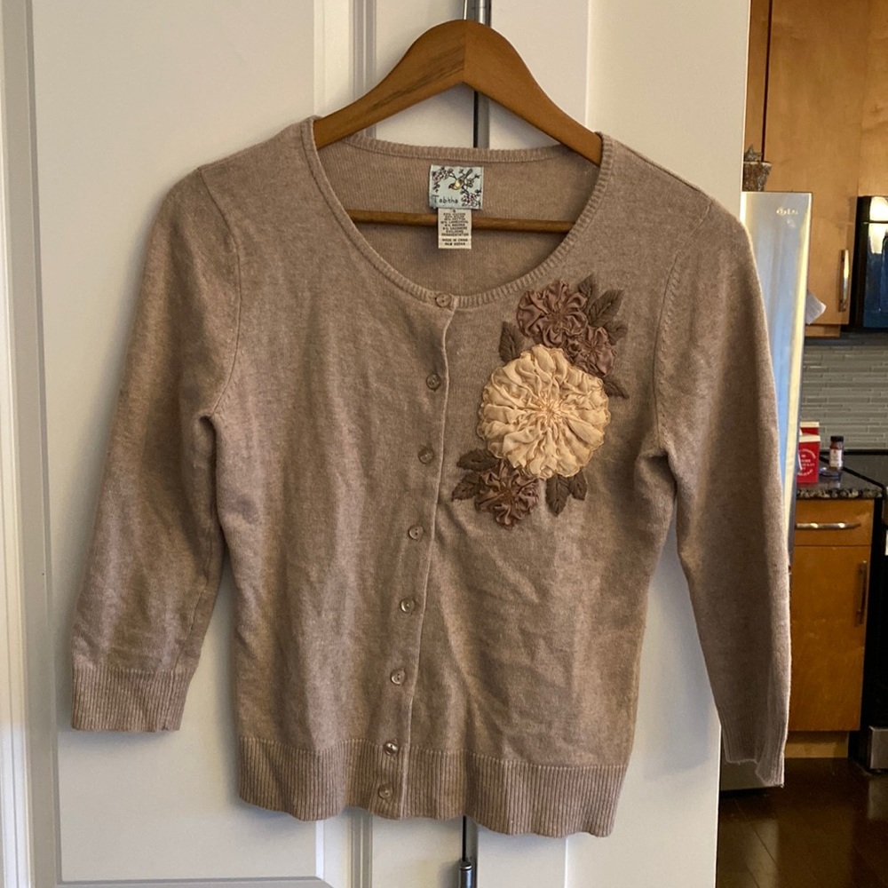 Anthropologie Tabitha Embellished Cardigan
